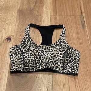 Outdoor Voices Leopard Print Workout Top